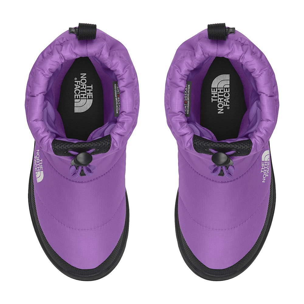 NORTH FACE YOUTH NSE TRACTION BOOTIE WATERPROOF- ELEVATION PURPLE/BLACK TOP