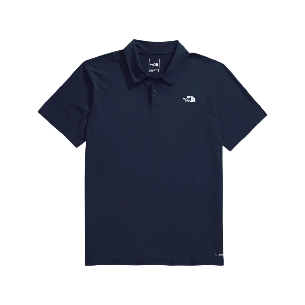 NORTHFACE ADVENTURE FLASHDRY POLO STEEL BLUE FRONT