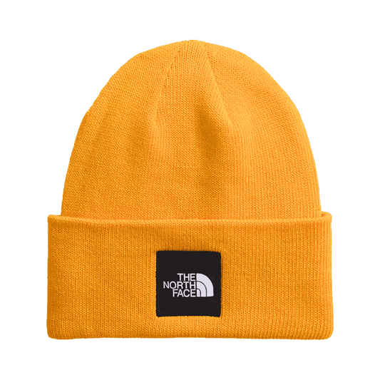 NORTHFACE BIG BOX BEANIE - SUMMIT GOLD FRONT