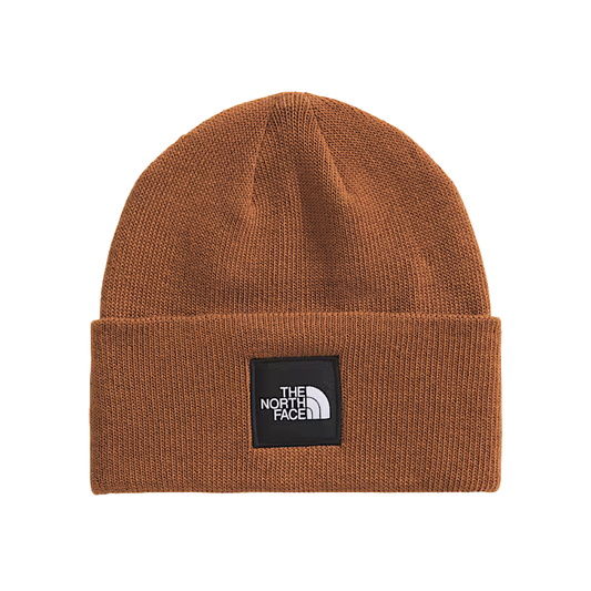 NORTHFACE_BIG_BOX_CUFFED_BEANIE_BURNT_UMBER_FRONT