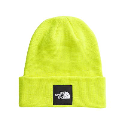 NORTHFACE_BIG_BOX_CUFFED_BEANIE_FIZZ_LIME_FRONT