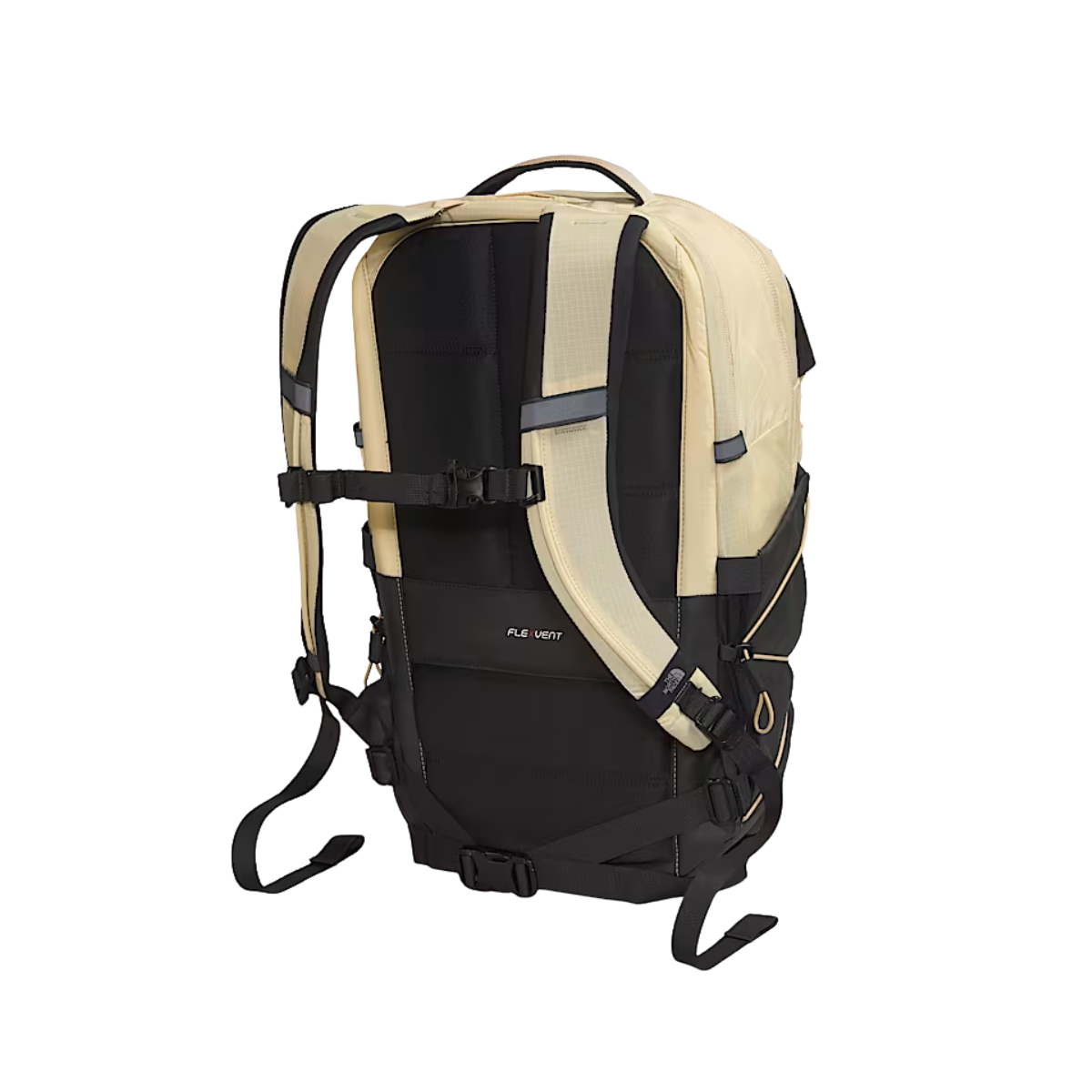 NORTHFACE BOREALIS BACKPACK - TEA GRN/GRAVEL - ONE SIZE - BACK VIEW