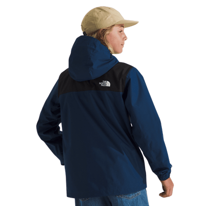 NORTHFACE BOY'S ANTORA RAIN JACKET - ESTATE BLUE WW BACK