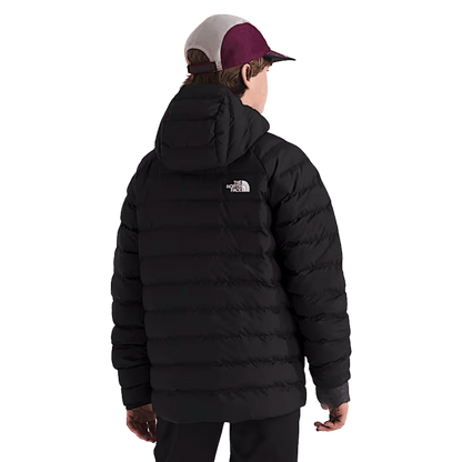 NORTHFACE BOY'S REVERSIBLE PERRITO HOODED JACKET - TNF BLACK/SMOKE PEARL WW BACK