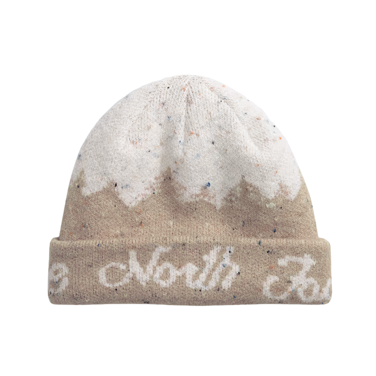 NORTHFACE_CABIN_MOUNTAINSCAPE_CLASSIC_FIT_BEANIE_MUSHROOM_GREY_FRONT