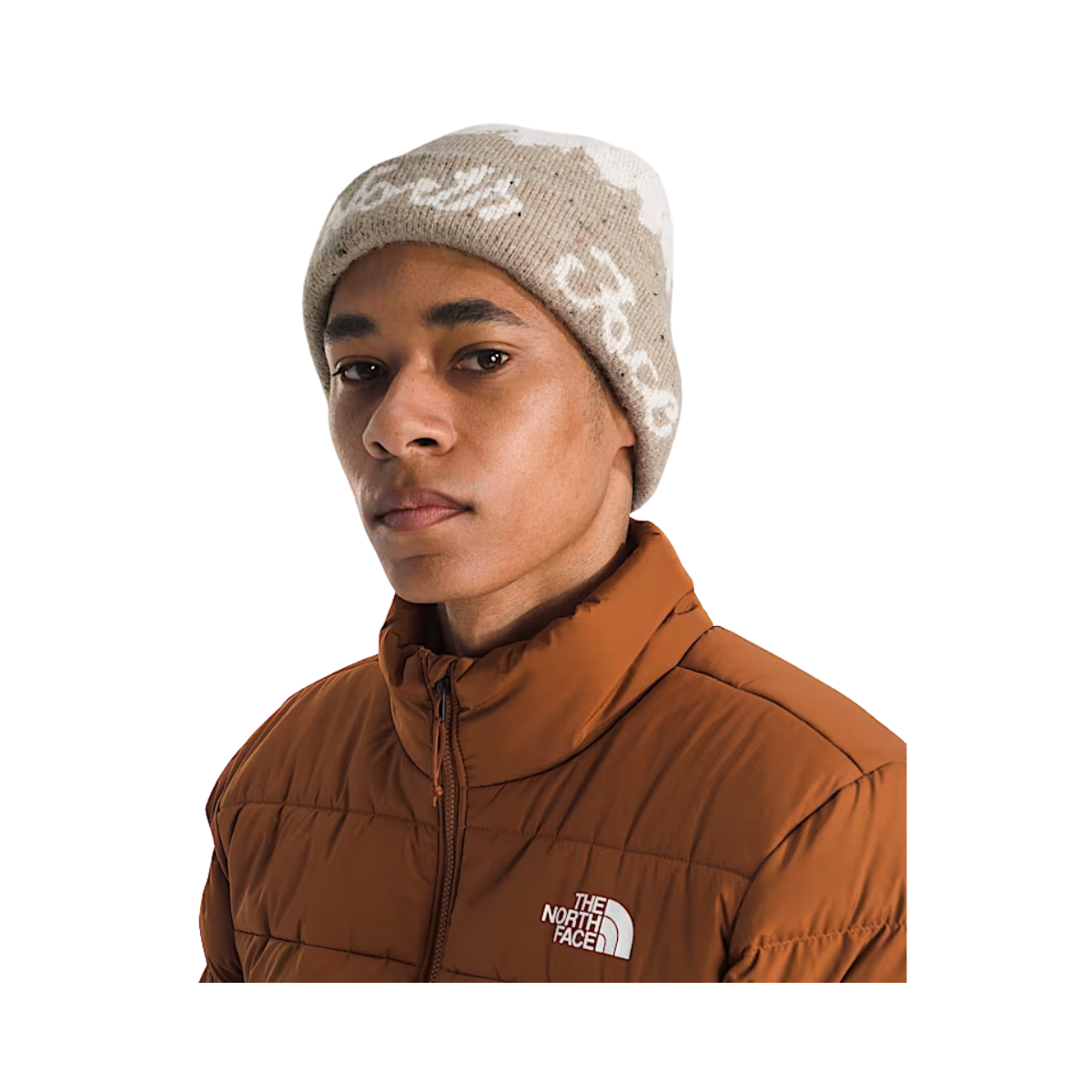 NORTHFACE_CABIN_MOUNTAINSCAPE_CLASSIC_FIT_BEANIE_MUSHROOM_GREY_SIDE