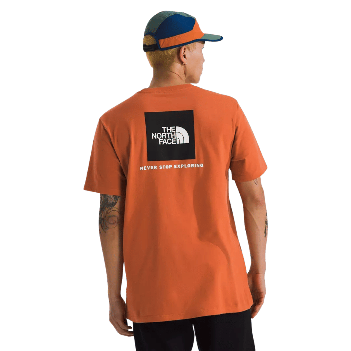 NORTHFACE CORE BOX NSE SHORTSLEEVE TEE - IRON BRONZE WW BACK