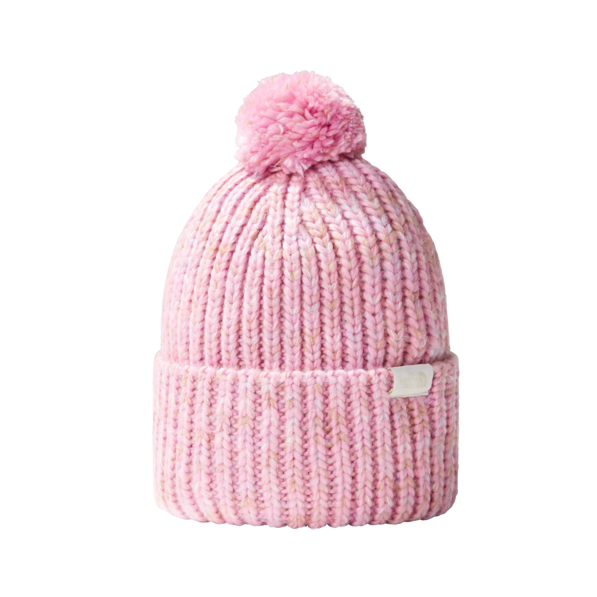 NORTHFACE_COZY_CHUNKY_WIDE_CUFF_BEANIE_ORCHID_PINK_FRONT