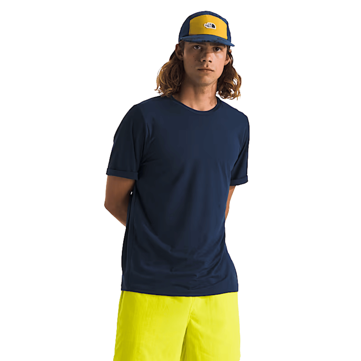 NORTHFACE DUNE SKY SHORTSLEEVE CREW - SUMMIT NAVY WW FRONT