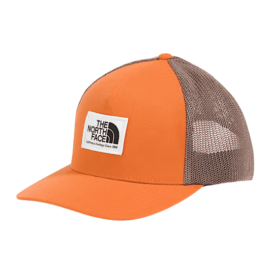 NORTHFACE KEEP IT PATCHED TRUCKER HAT - BRONZE/LATTE FRONT