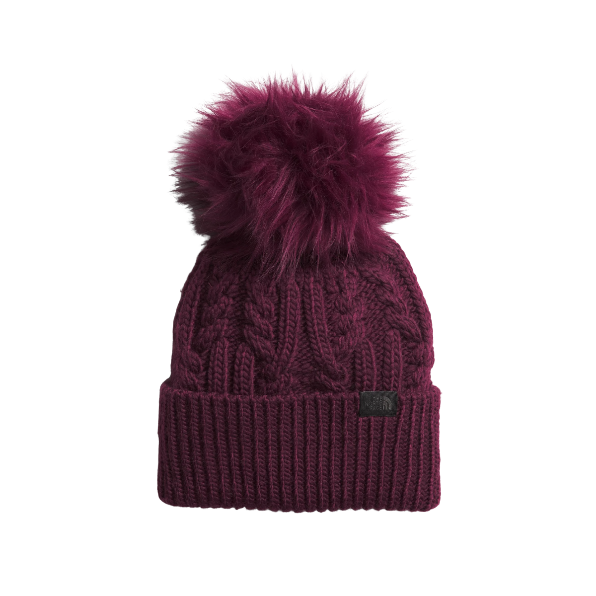 NORTHFACE KIDS' OMNI HEAT MEGA FUR POM BEANIE - ONE SIZE - BOYSENBERRY