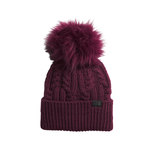 NORTHFACE KIDS' OMNI HEAT MEGA FUR POM BEANIE - ONE SIZE - BOYSENBERRY