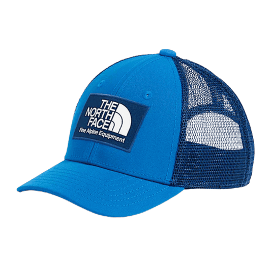 NORTHFACE KID'S MUDDER TRUCKER HAT - HERO BLUE/ESTATE BLUE FRONT