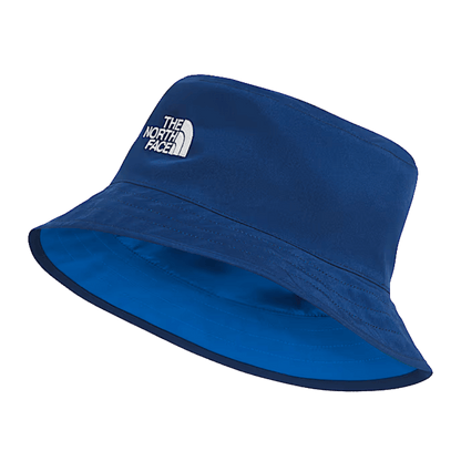 NORTHFACE KID'S REVERSIBLE BUCKET HAT - HERO BLUE/PRINT FRONT