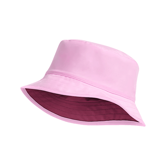 NORTHFACE KID'S REVERSIBLE BUCKET HAT - PINK/BERRY FRONT