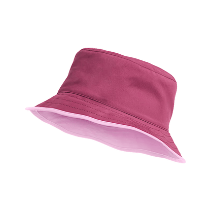 NORTHFACE KID'S REVERSIBLE BUCKET HAT - PINK/BERRY REVERSED FRONT