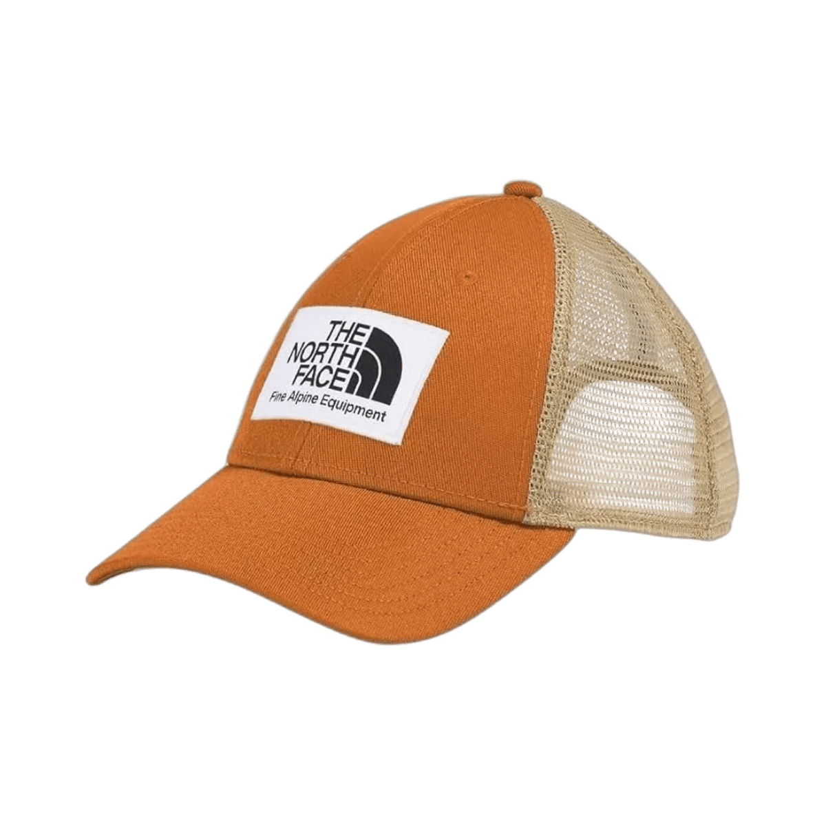 THE NORTHFACE MUDDER TRUCKER HAT - RUST ORG  - FRONT VIEW