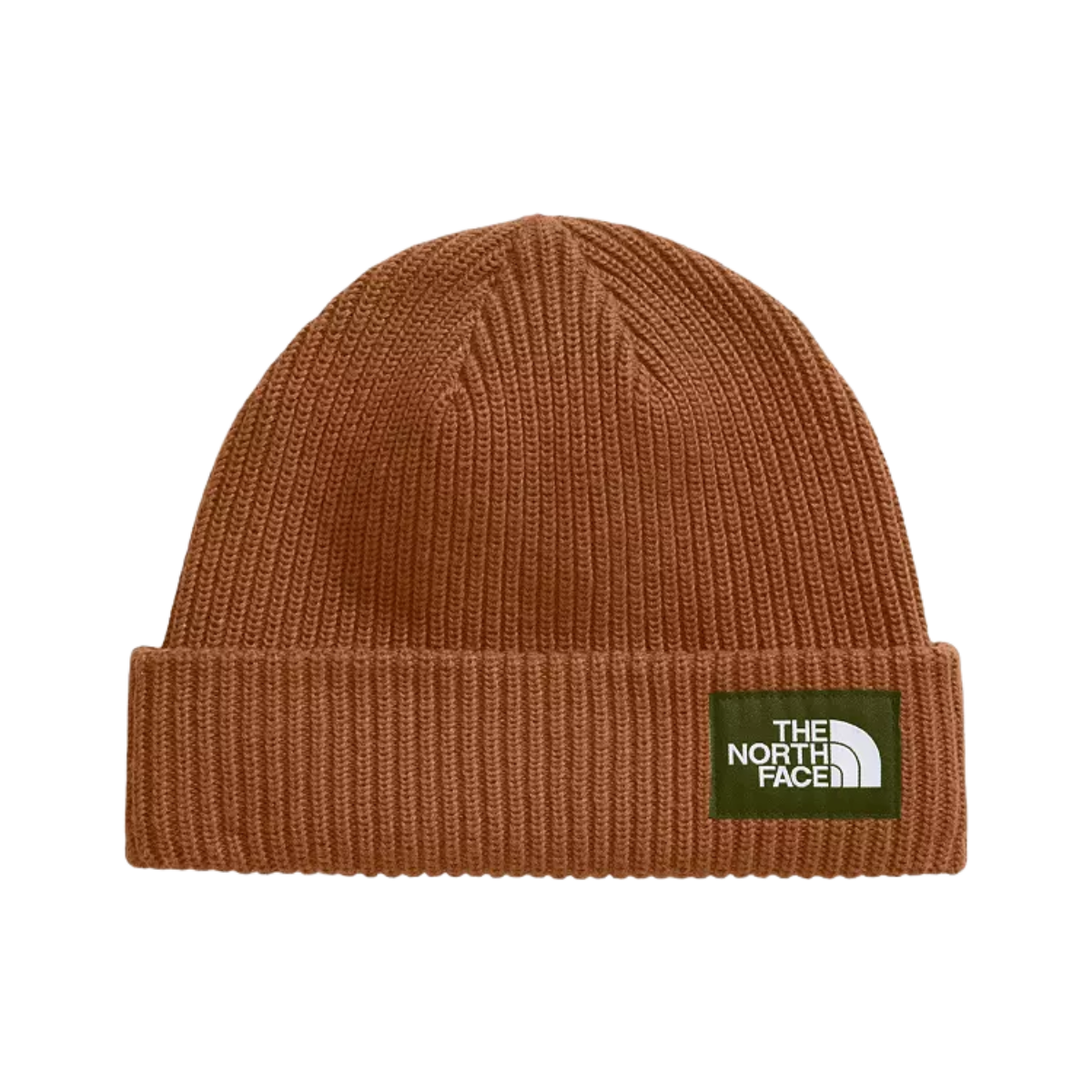 NORTHFACE_SALTY_LINED_VERSATILE_CUFFING_BEANIE_BURNT_UMBER_FRONT