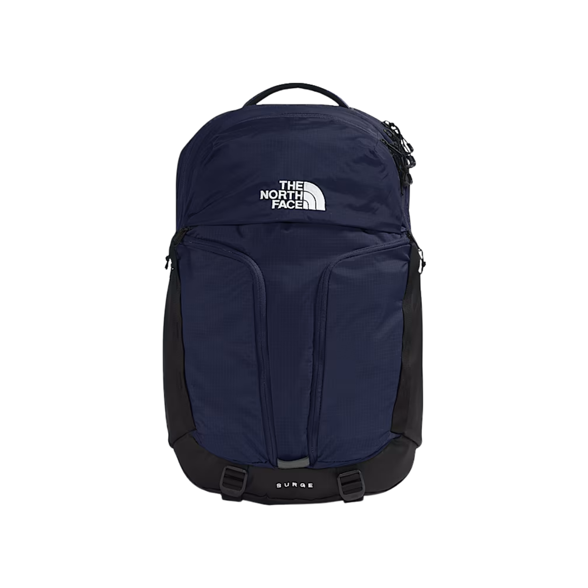 NORTHFACE SURGE BACKPACK - ONE SIZE - ASPH GRY/SLT ROSE - FRONT VIEW
