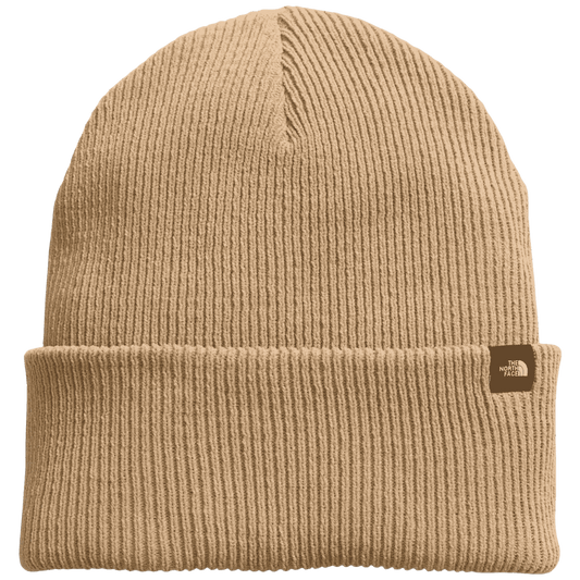 NORTHFACE URBAN CUFF BEANIE - KHAKI STONE FRONT