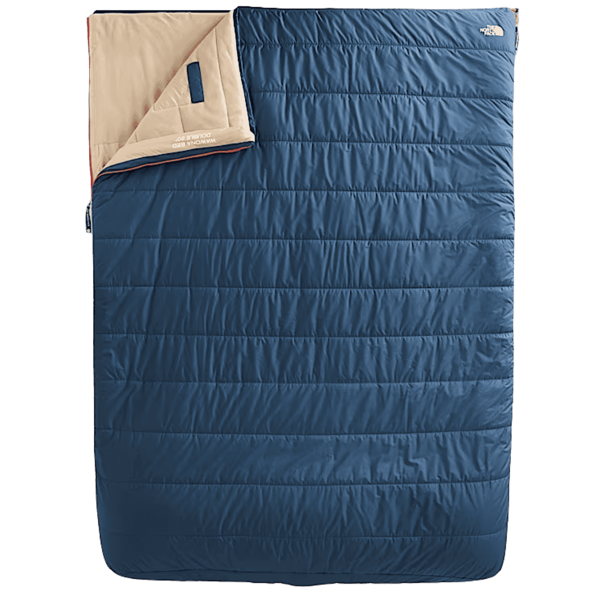 NORTHFACE WAWONA BED DOUBLE SLEEPING BAG LONG - SHADY BLUE NPF FRONT