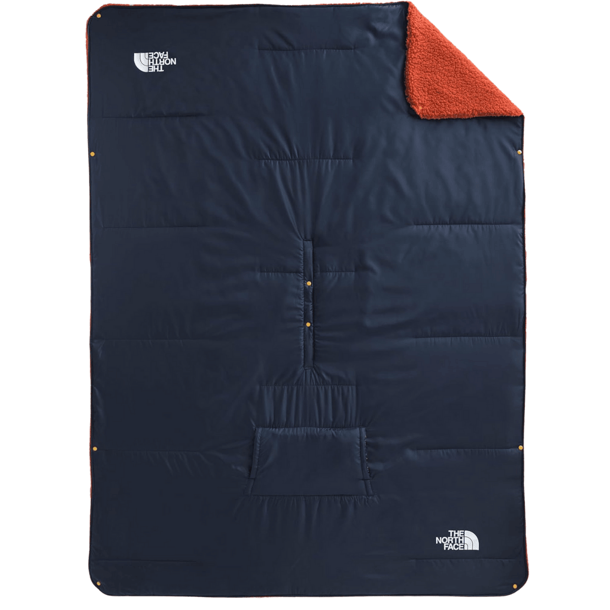 NORTHFACE WAWONA FUZZY BLANKET XL -  NAVY/RUST BRONZE NPF FRONT