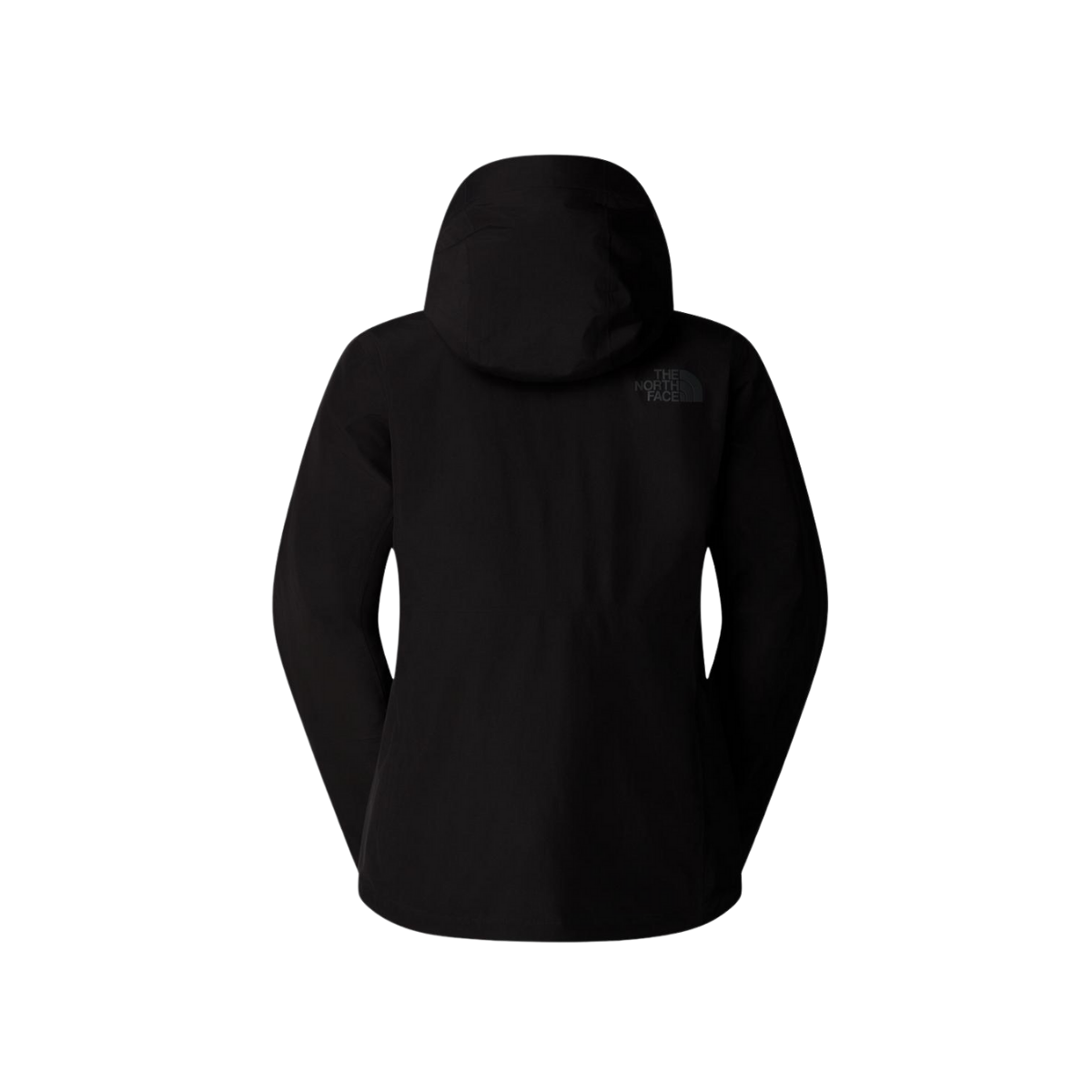 NORTHFACE WOMEN'S  DESCENDIT JACKET - TNF BLACK back view