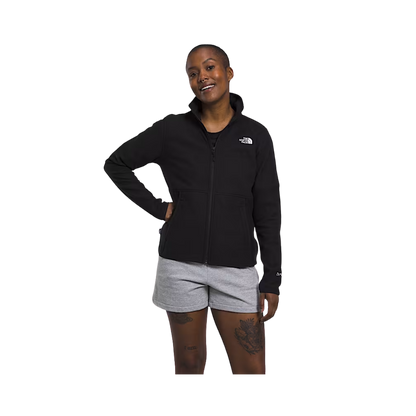 NORTHFACE WOMEN'S ALPINE POLARTEC 100 VERSATILE JACKET - TNF BLACK - FRONT VIEW