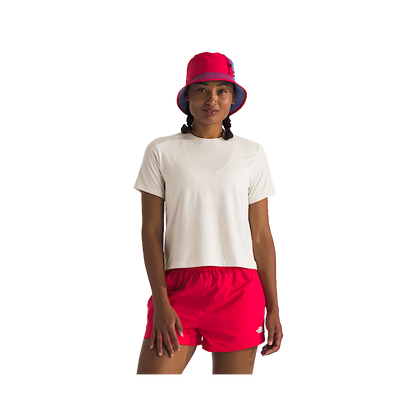 THE NORTH FACE WOMEN'S DUNE SKY FLASHDRY SHORT SLEEVE - WHITE DUNE - FRONT VIEW