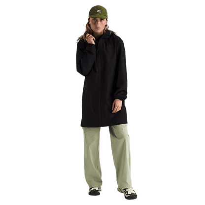 NORTHFACE WOMEN'S DAYBREAK MID RAIN PARKA - TNF BLACK WW FRONT