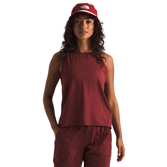 NORTHFACE WOMEN'S DUNE SKY STANDARD TANK - SUMAC WW FRONT