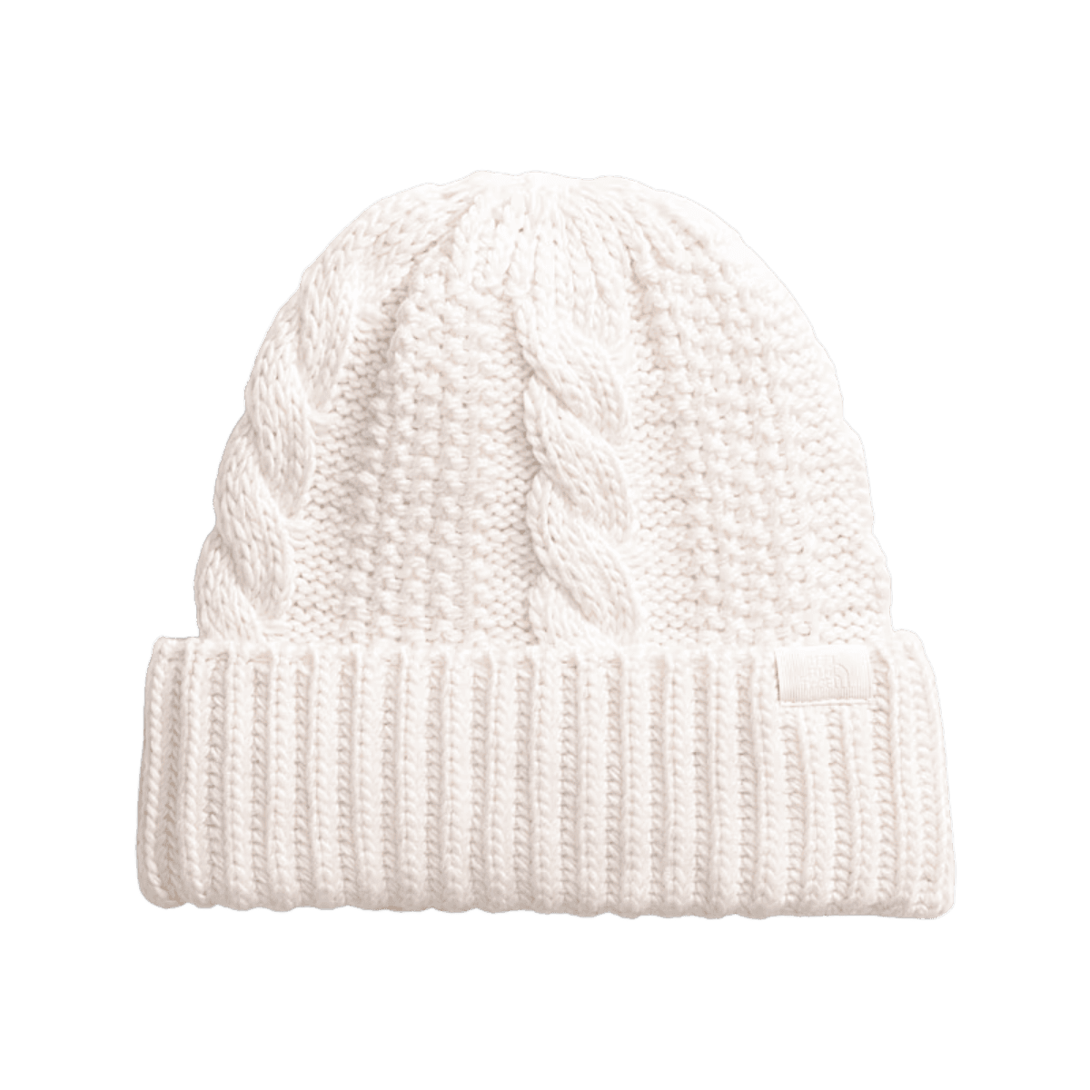 NORTHFACE WOMEN'S OH MEGA LINED BEANIE - WHITE DUNE FRONT