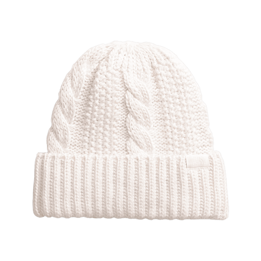 NORTHFACE WOMEN'S OH MEGA LINED BEANIE - WHITE DUNE FRONT