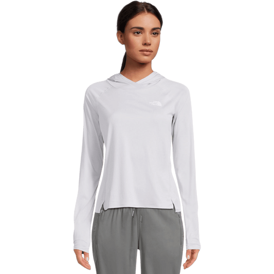 NORTHFACE WOMEN'S SUNRISER SLIM FIT HOODIE - MYSTIC HAZE WW FRONT