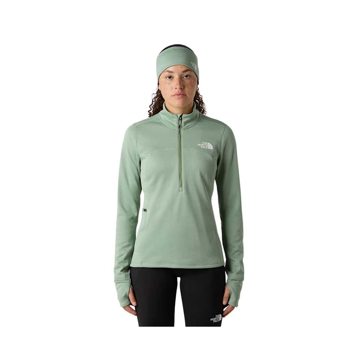 NORTHFACE_WOMEN_WINTER_WARM_PRO_1_4_ZIP_FLASHDRY_FLEECE_FRONT