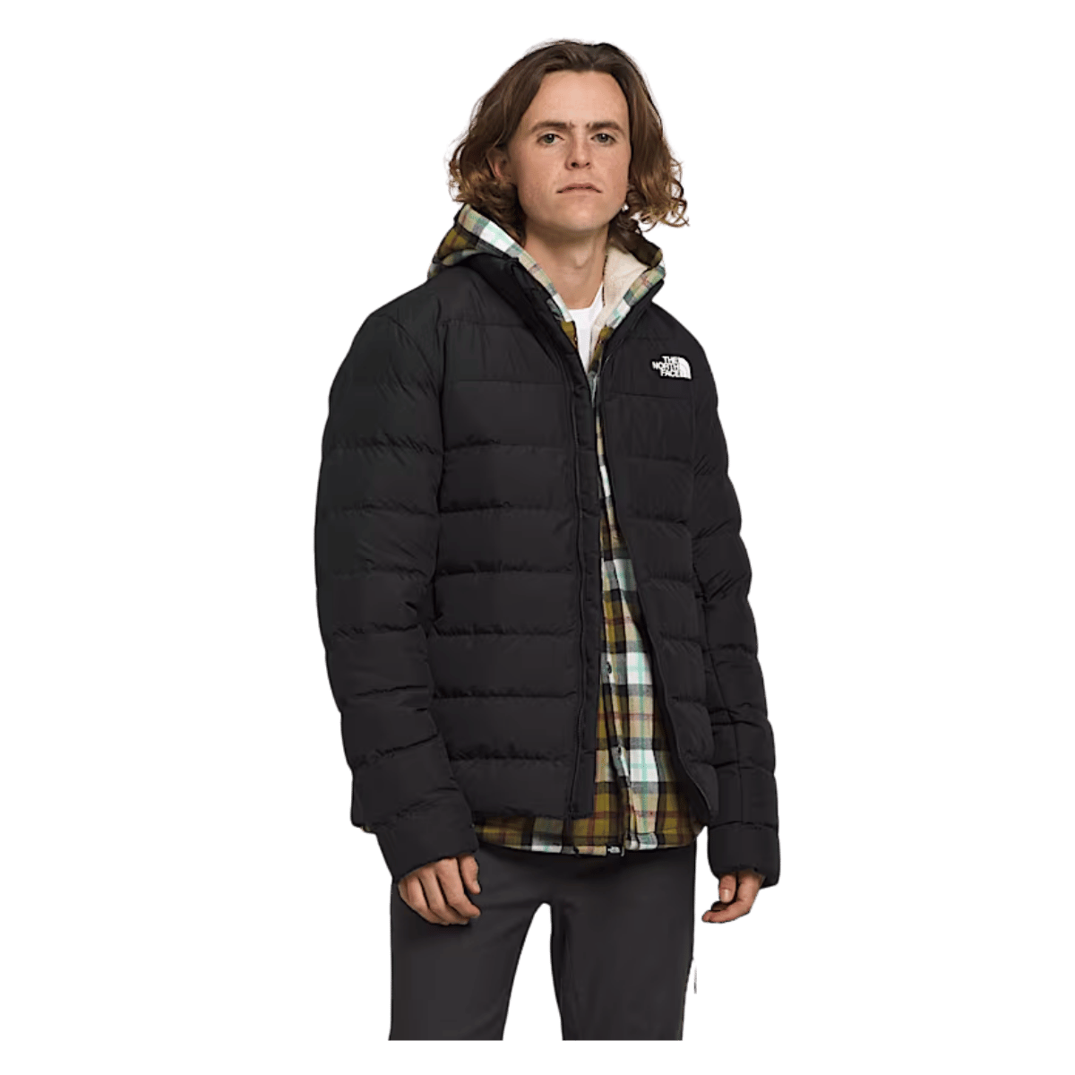NORTHFACE ACONCAGUA 3 VERSATILE JACKET - TNF BLK - FRONT VIEW WW