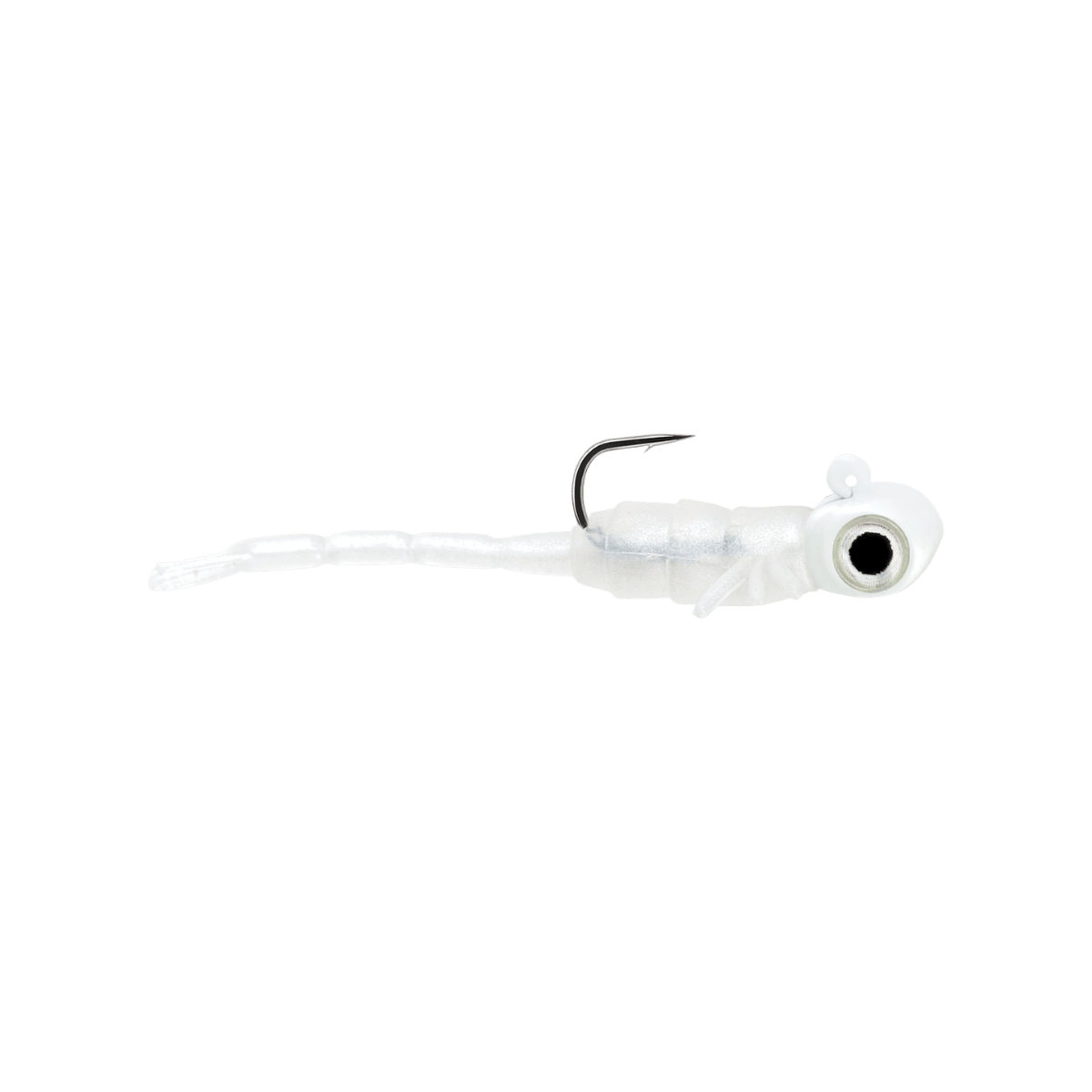 NORTHLAND RIGGED TUNGSTEN BROOM BUG JIG GLO WHITE