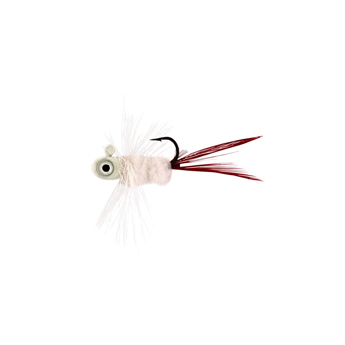 NORTHLAND TUNGSTEN FLAT FRY FLY GLO WHITE