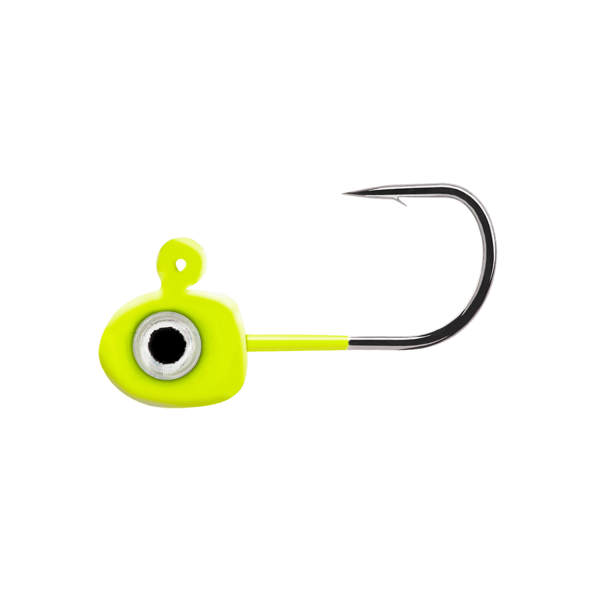 NORTHLAND TUNGSTEN FLAT FRY JIG GLOW CHARTREUSE