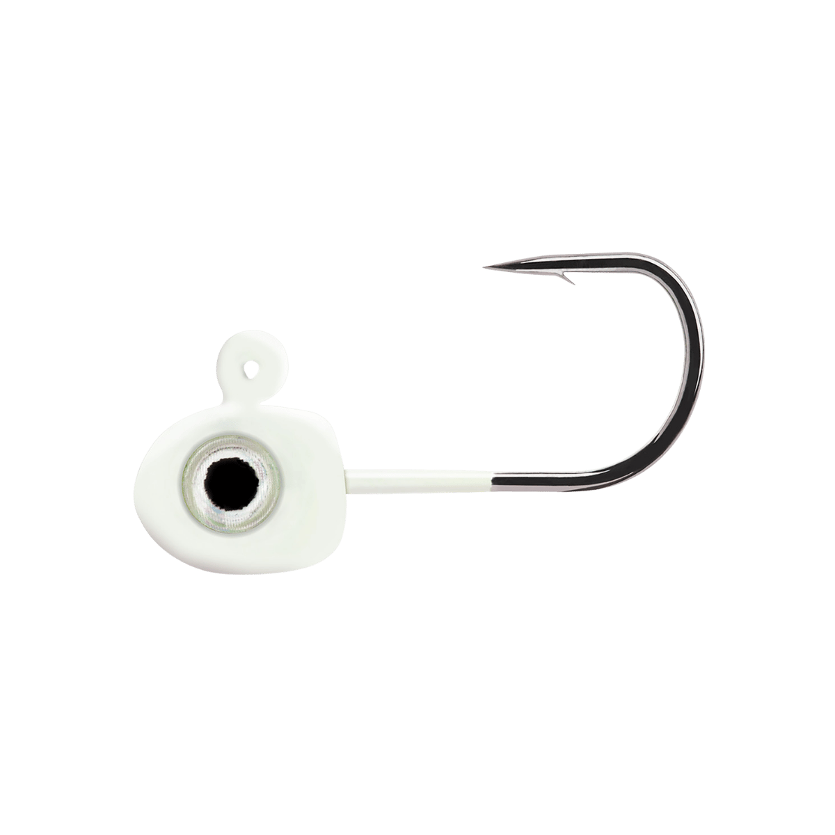 NORTHLAND TUNGSTEN FLAT FRY JIG GLOW WHITE