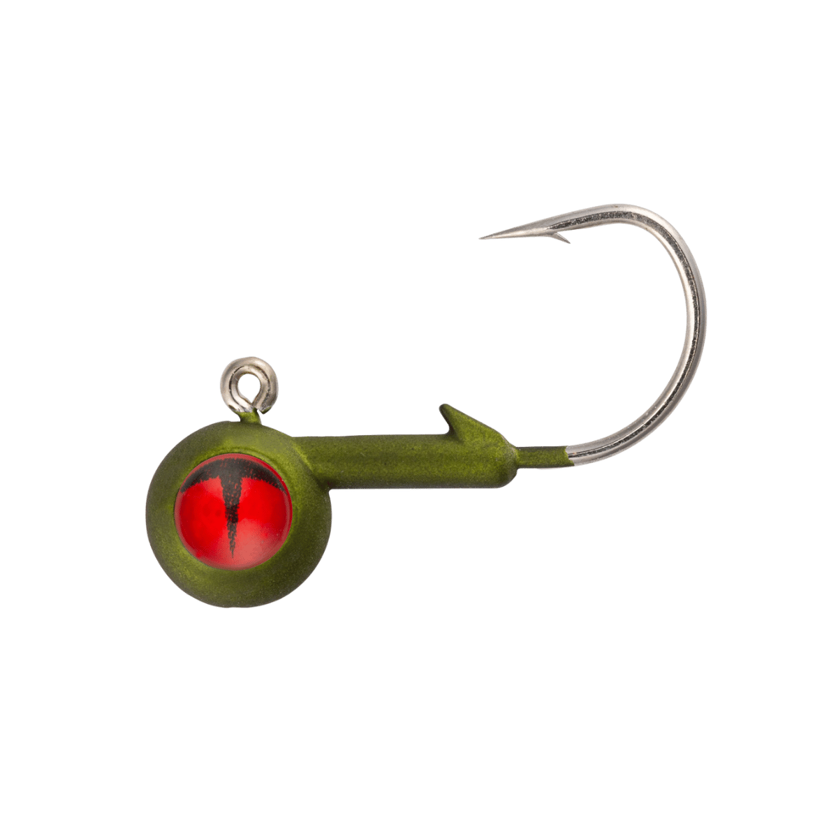 NORTHLAND TUNGSTEN SHORT SHANK JIG 2CD 1/4OZ OLIVE