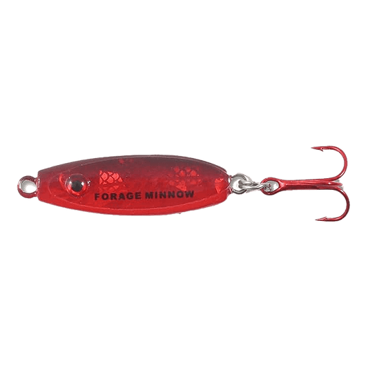 NORTHLAND FORAGE MINNOW SPOON - GLO REDFISH 1_32OZ