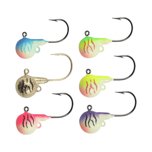 NORTHLAND FIRE-BALL JIG 6CD 1/2OZ - ASSORTED 2-TONE