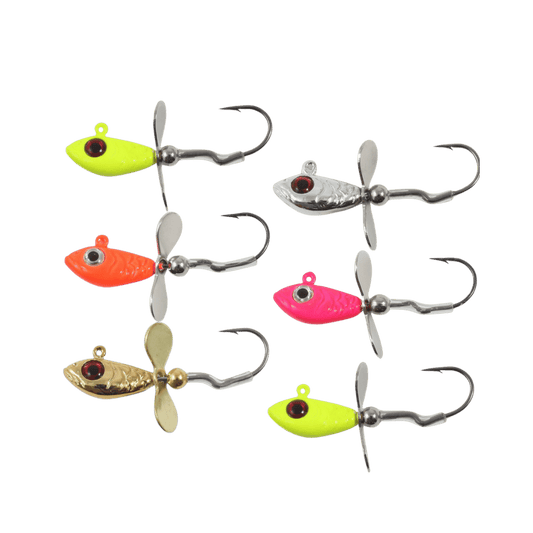NORTHLAND WHISTLER JIG 3CD 1/4 OZ - ASSORTED COLORS