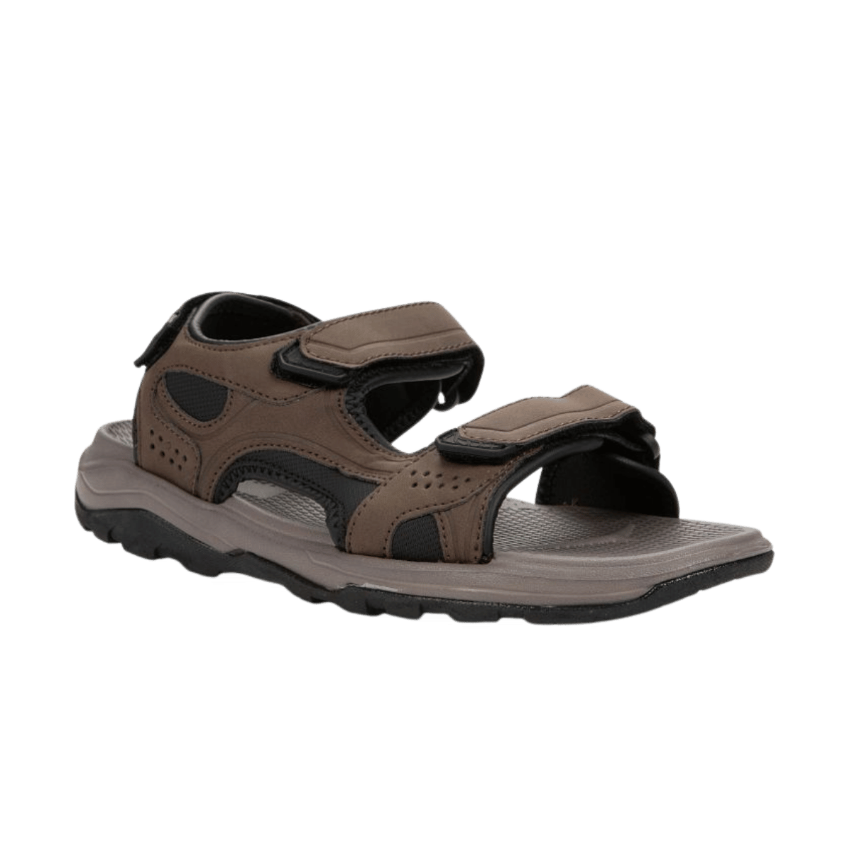 NORTHSIDE LAKELAND SANDAL - MEDIUM BROWN/BLACK FRONT