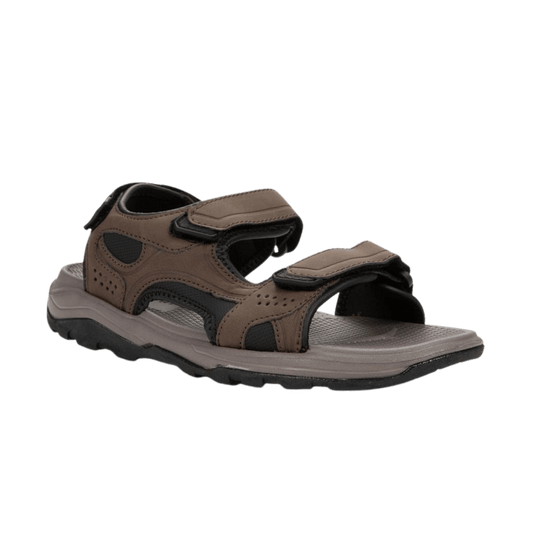 NORTHSIDE LAKELAND SANDAL - MEDIUM BROWN/BLACK FRONT