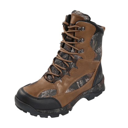 NORTHSIDE MEN'S RENEGADE 9" LEATHER 800GR WP - TAN / CAMO - RIGHT SIDE ANGLE