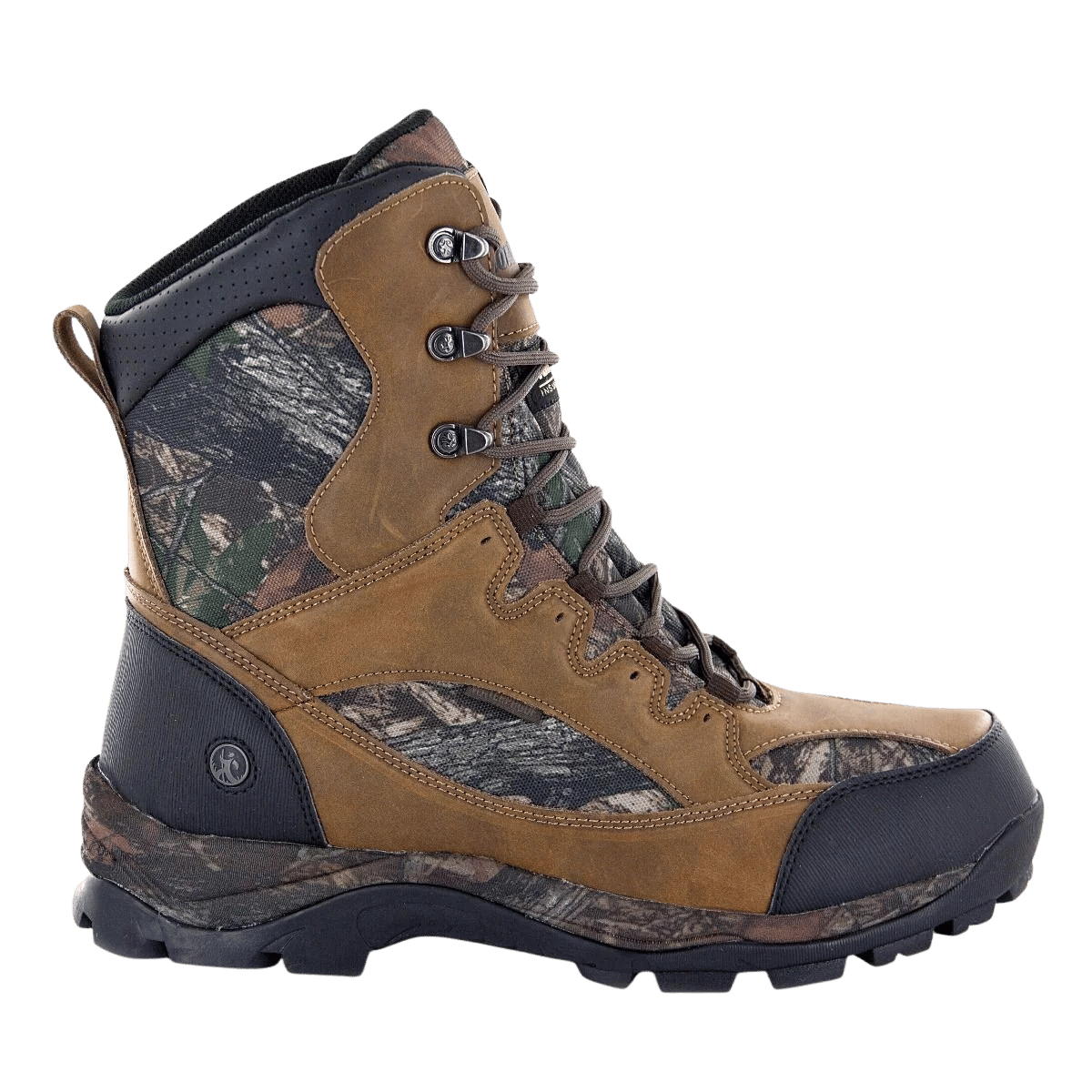 NORTHSIDE MEN'S RENEGADE 9" LEATHER 800GR WP - TAN / CAMO - LEFT VIEW