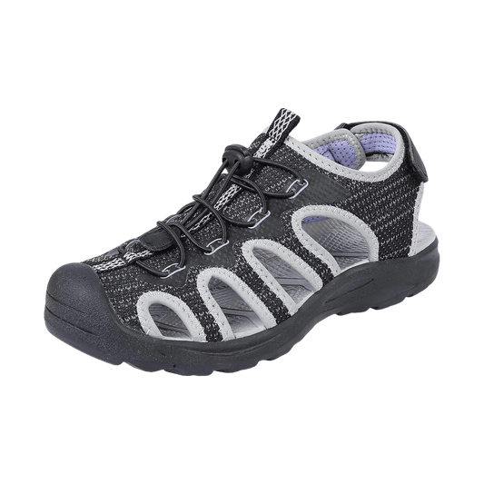 NORTHSIDE WOMEN'S TORRANCE CLOSED TOE SANDAL - BLACK/LILAC FRONT