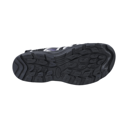 NORTHSIDE WOMEN'S TORRANCE CLOSED TOE SANDAL - BLACK/LILAC SOLE